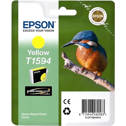 Картридж EPSON T1594 желтый для R2000 фото 1